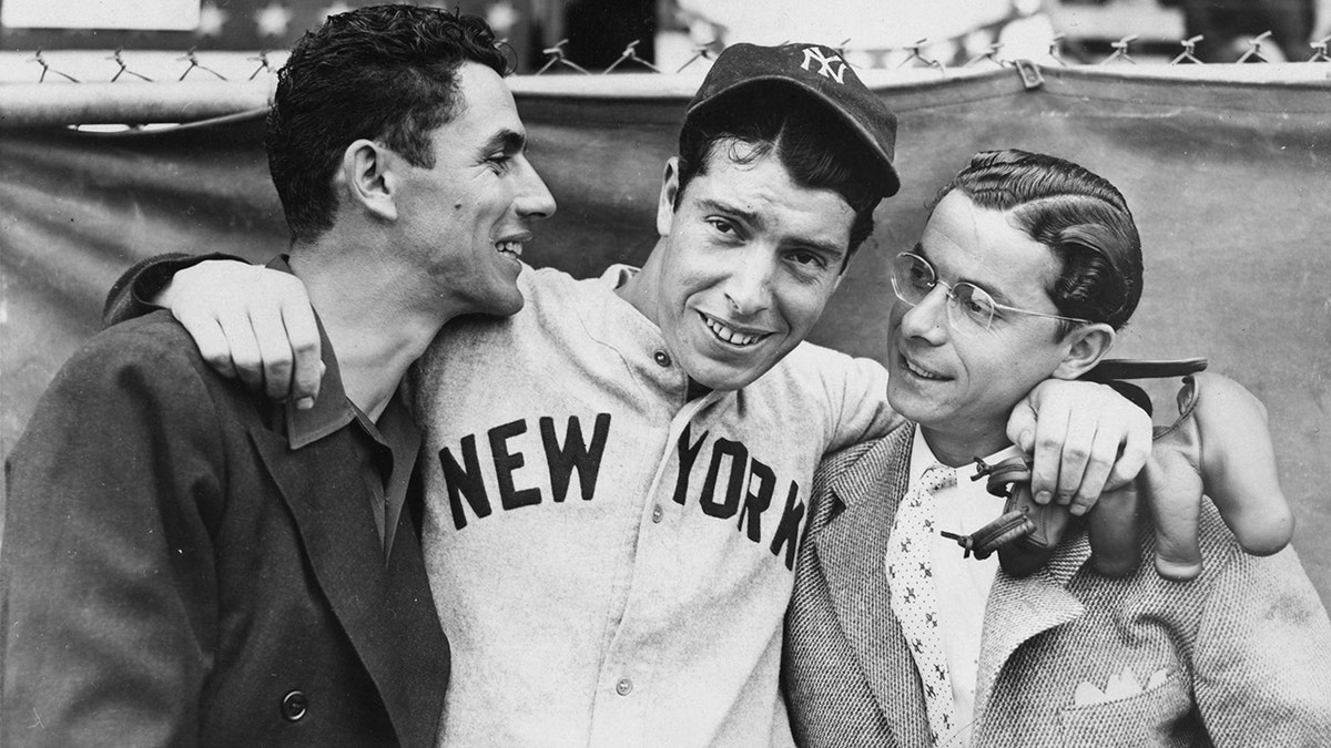 Brothers Vince, Joe and Dom DiMaggio