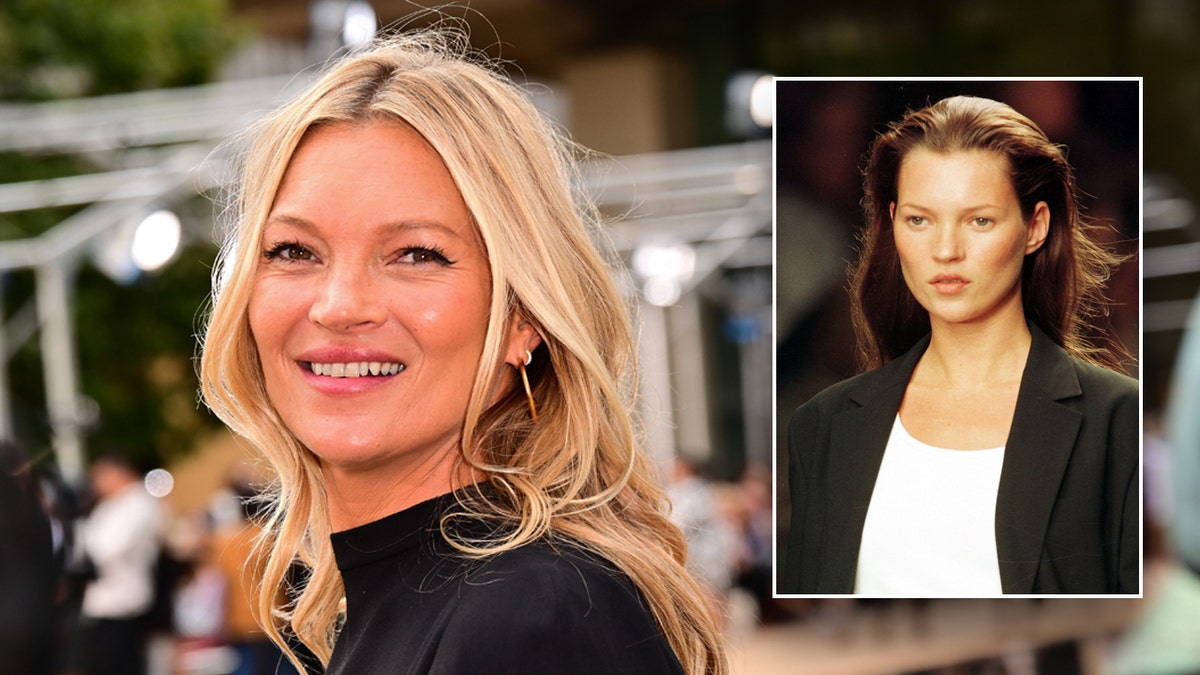 Kate Moss walks the runway in the '90s (inset), attends Cannes