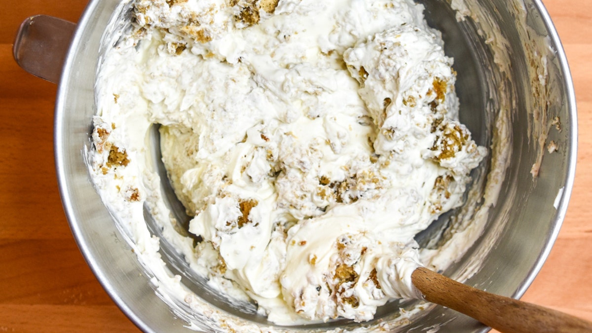 helado de pastel de sobras