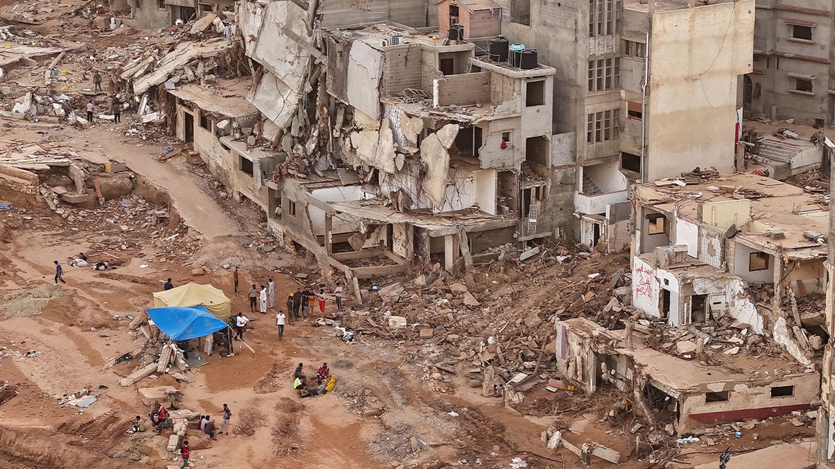 Libya divides flood-stricken city into sections to prevent potential spread of disease 4 aftermath of Libya's flooding
