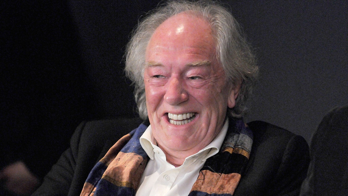 Michael Gambon smiling