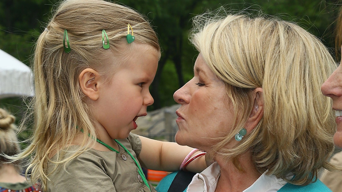 Martha Stewart with her granddaughter