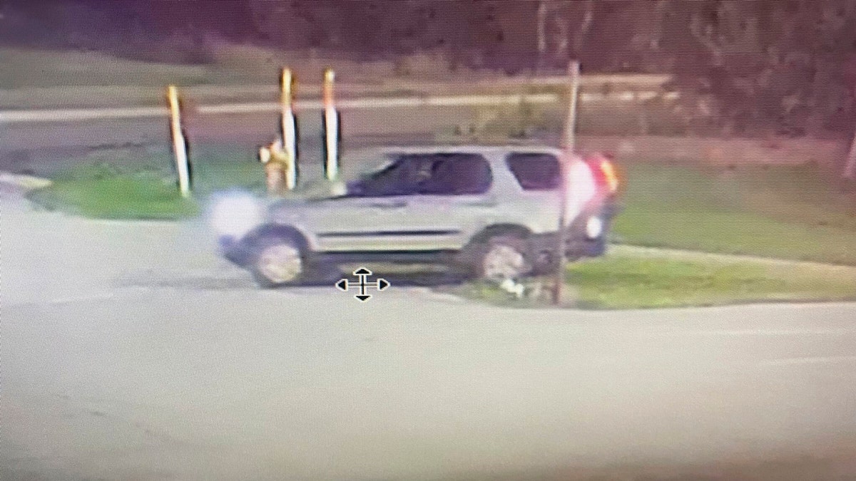 Police cruiser suspects vandalism of the vehicle