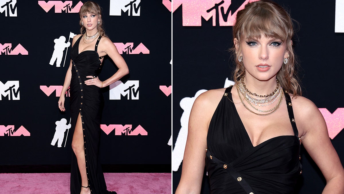 Taylor Swift walks red carpet at MTV VMAs