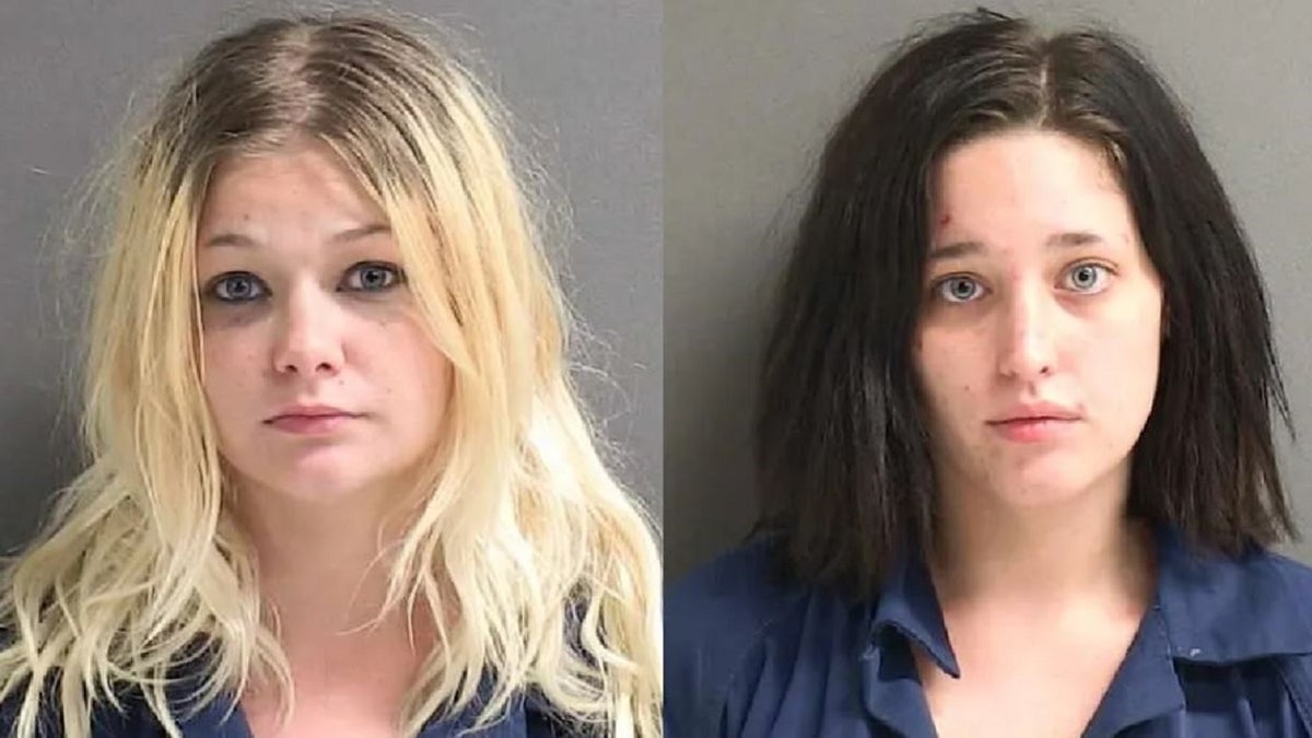 Florida suspects Brianna Lafoe (left) and Sierra Newell (right) seen emotionless in booking pictures