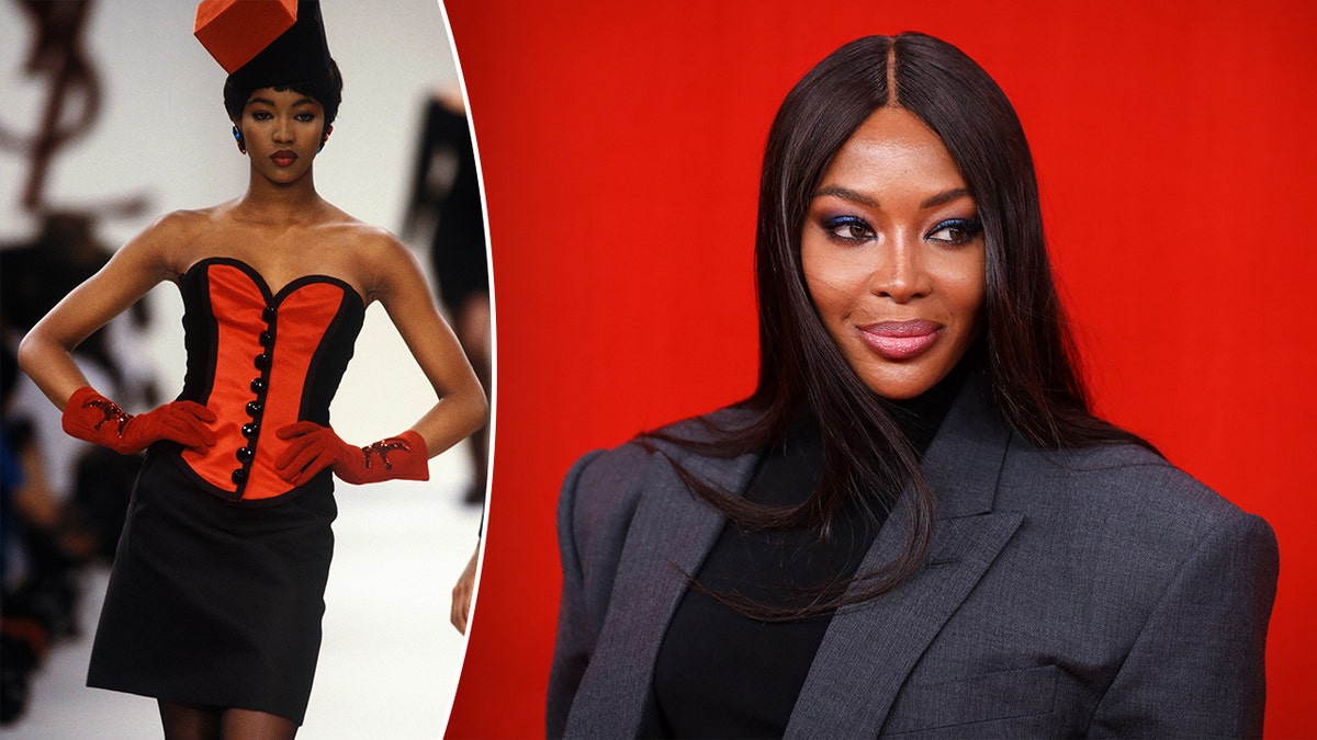 Naomi Campbell then and now