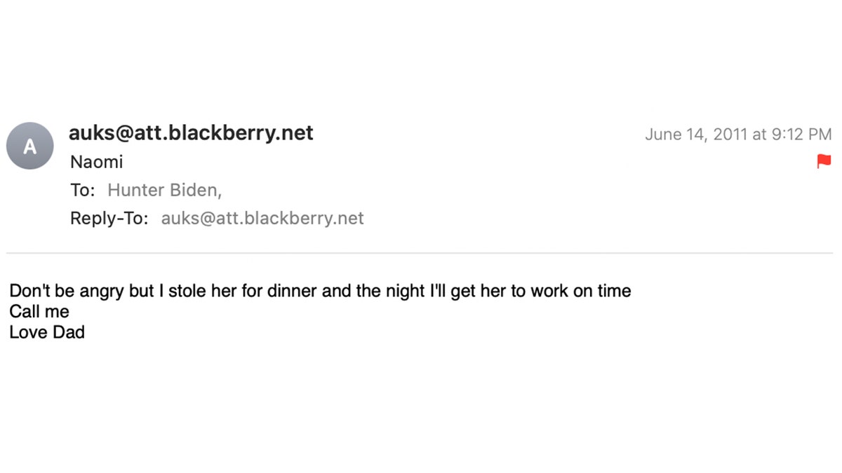 Biden's Naomi email