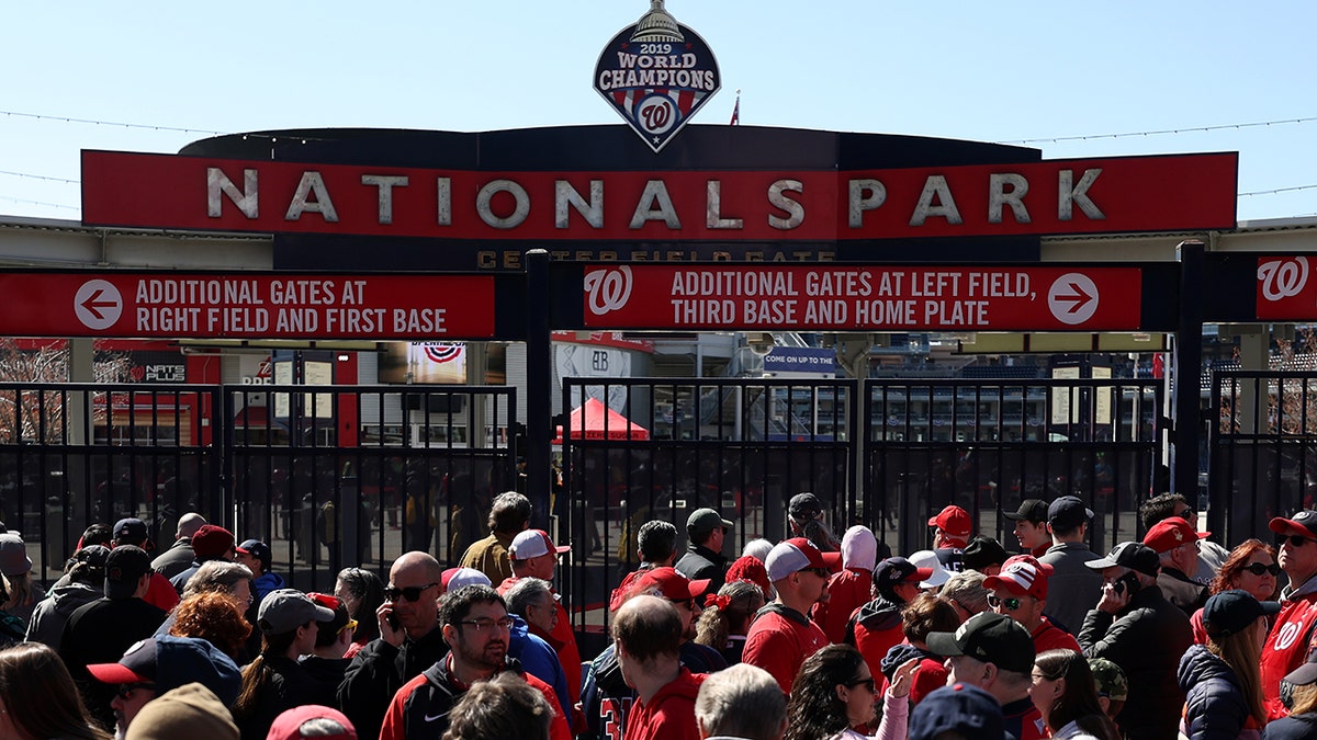 The entrance to Nationals Park