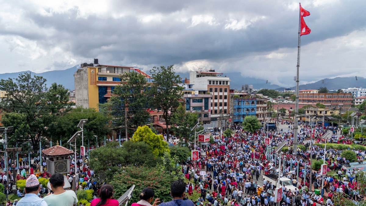 Nepal teacher protest