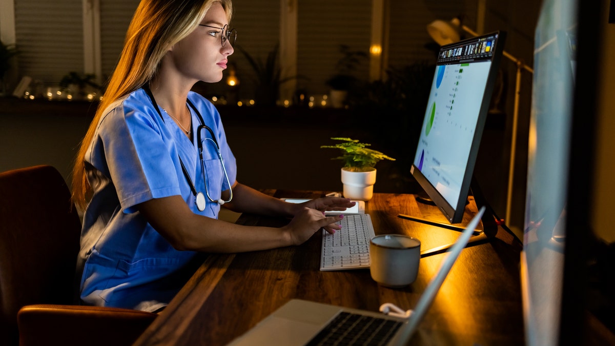 Nurse working at night