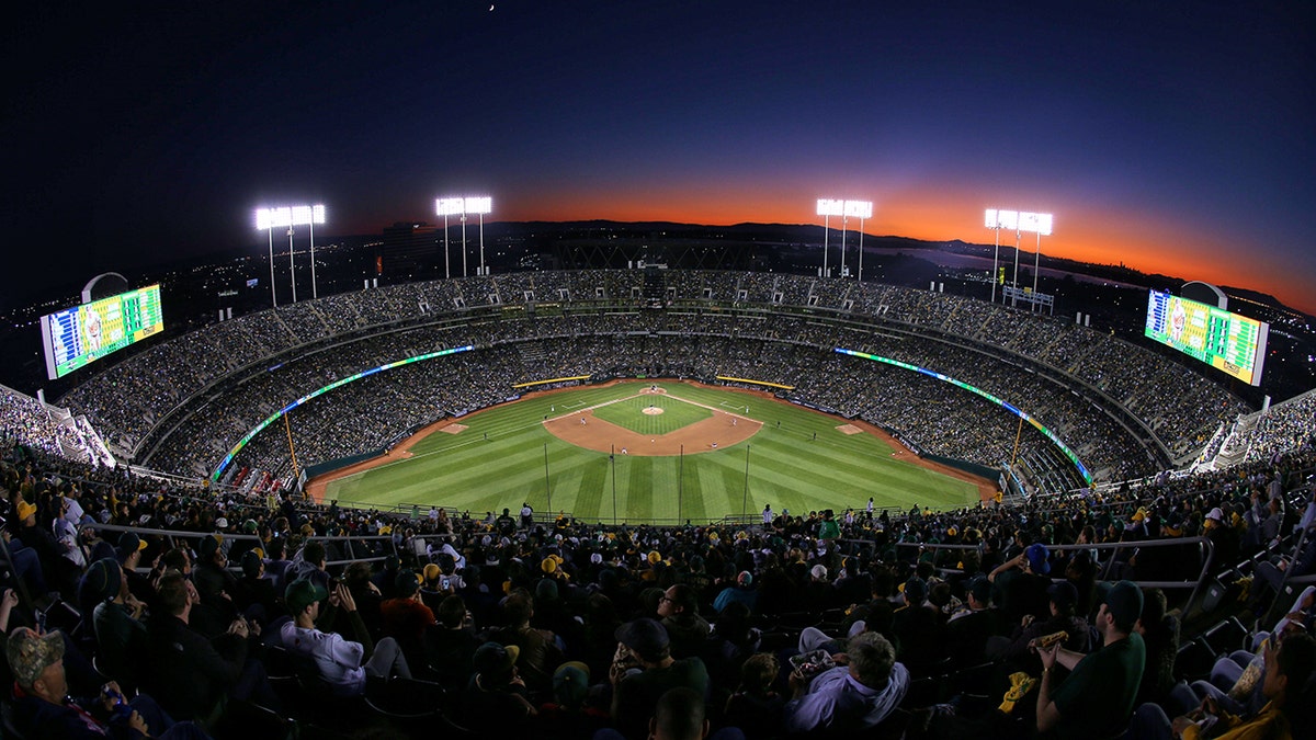 A view of Oakland Coliseum