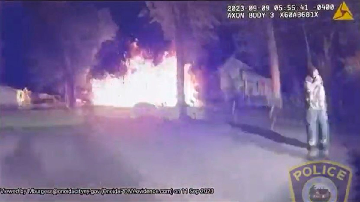 Massive NY home explosion bodycam
