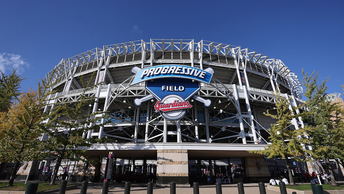 The outside of Progressive Field