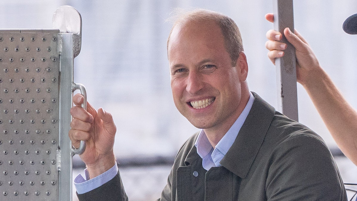 Prince William smiles while visiting New York