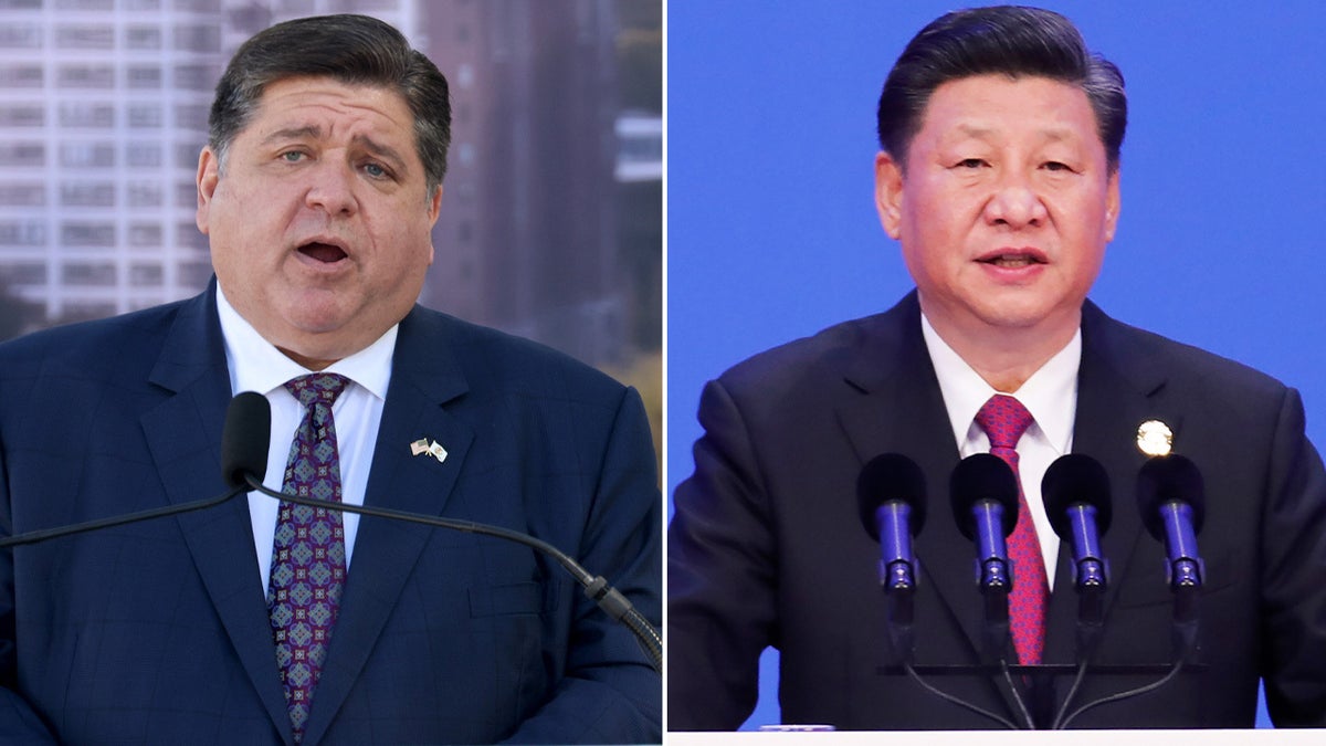 Gov. J.B. Pritzker and President Xi Jinping