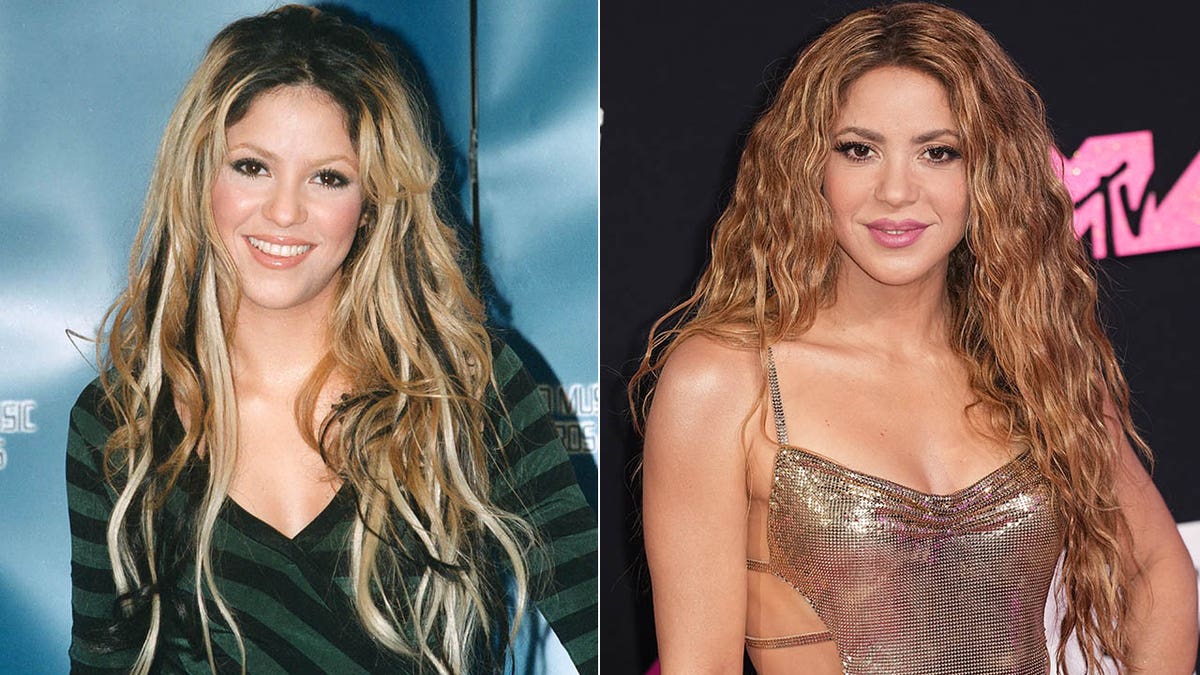 shakira then and now