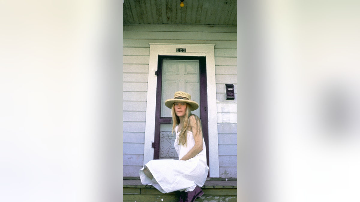 Sissy Spacek outside Carrie White's home