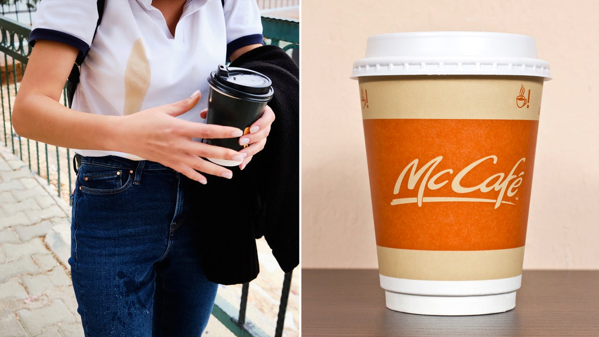spilling McDonald's coffee split