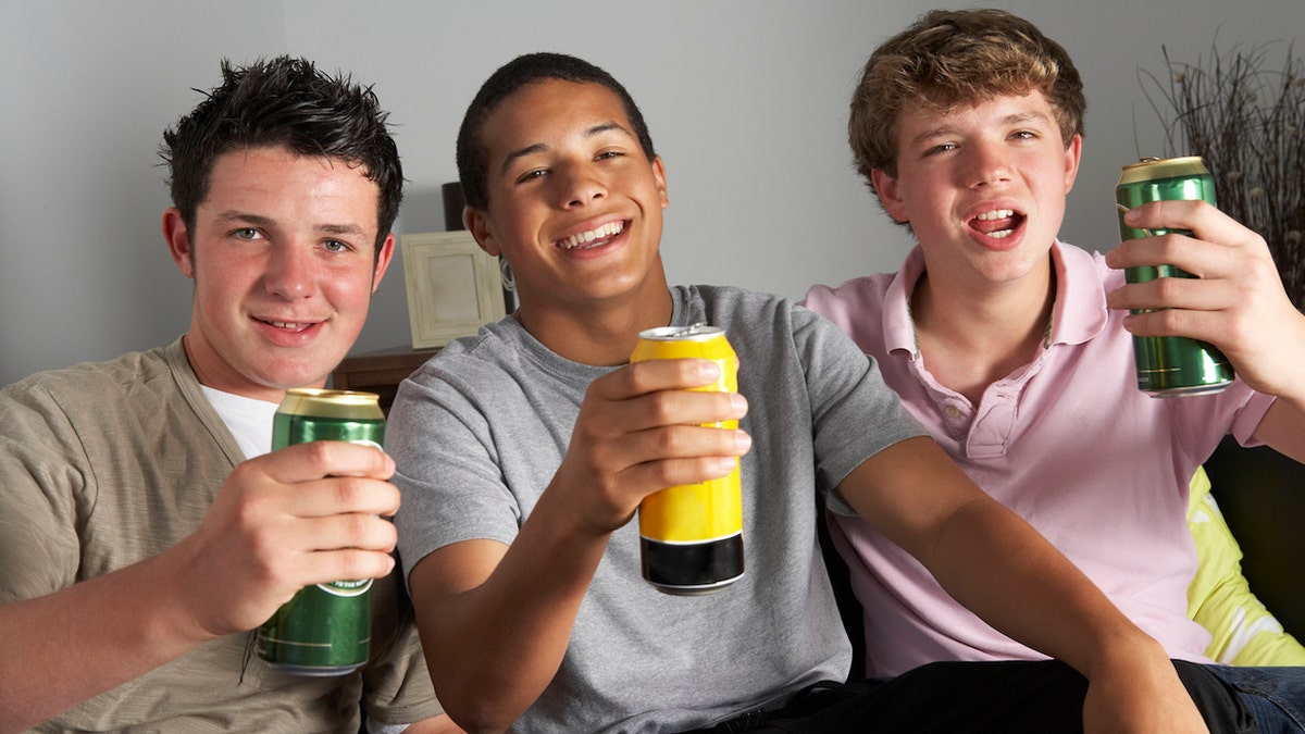 Teens drinking