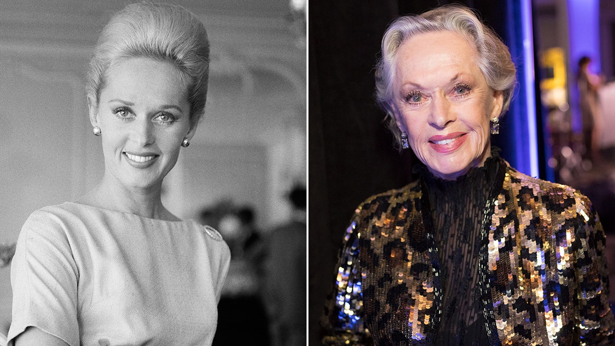 Tippi Hedren then and now split