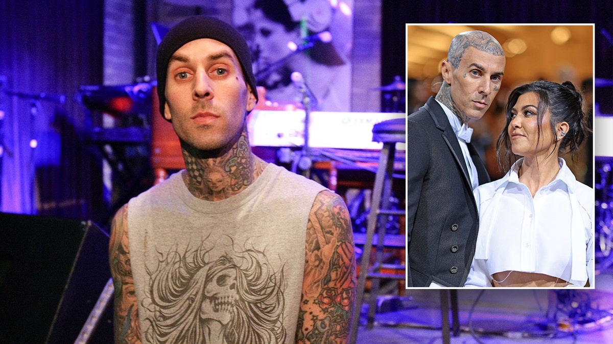 travis barker kourtney kardashian split photo