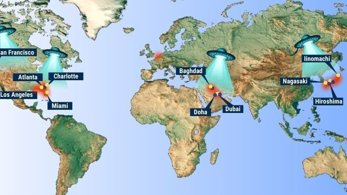 UFO UAP hotspot map