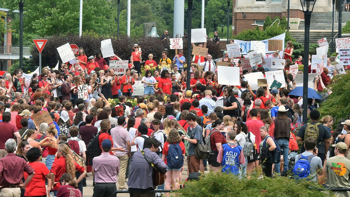 students protest
