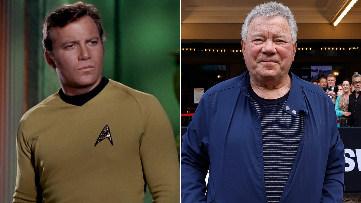 William Shatner then and now split