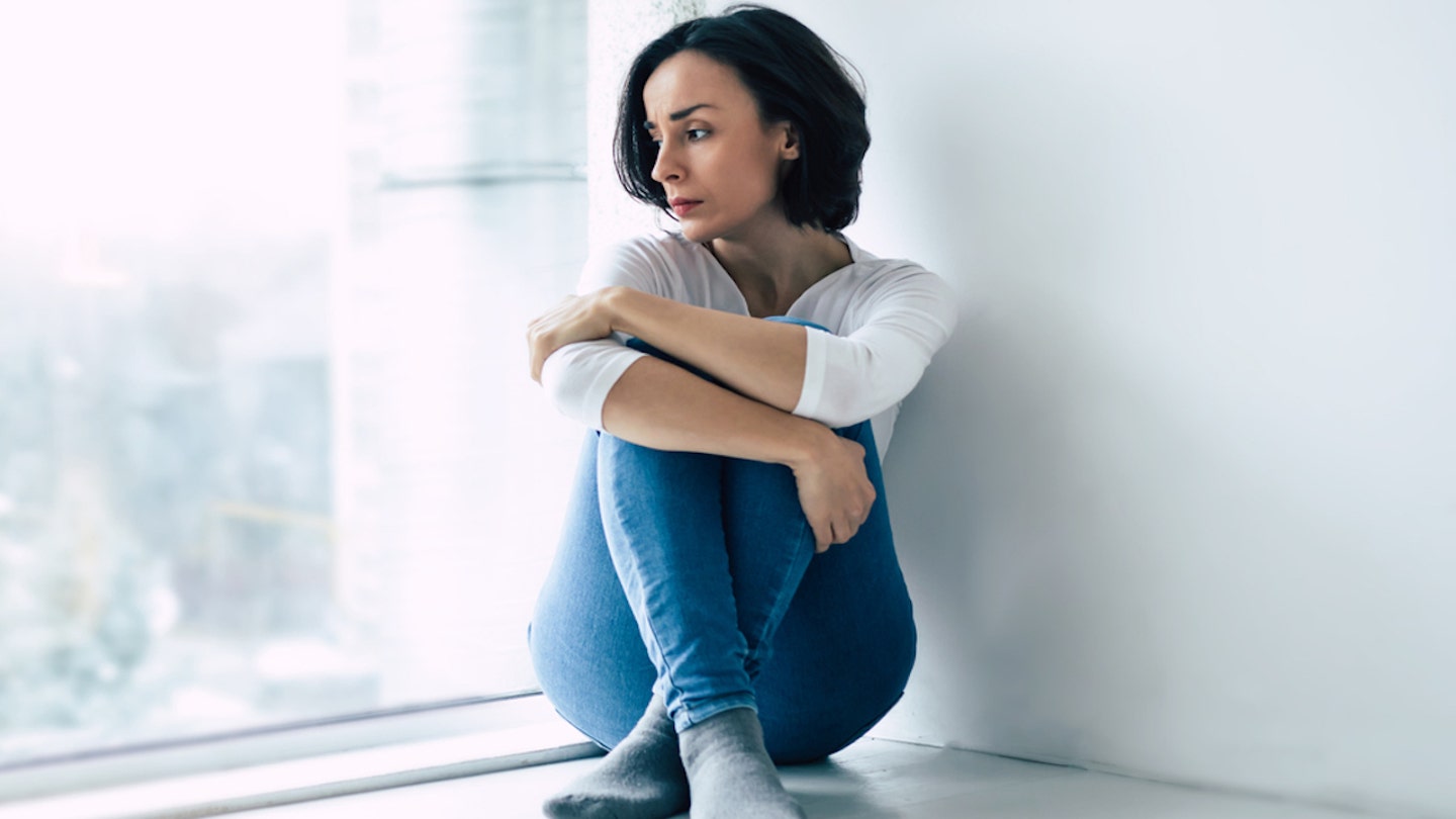 depressed woman