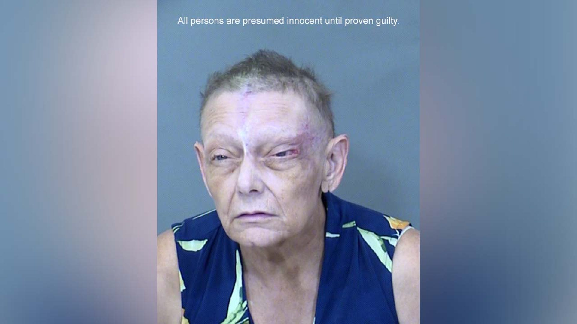 A mugshot of Karen Adams