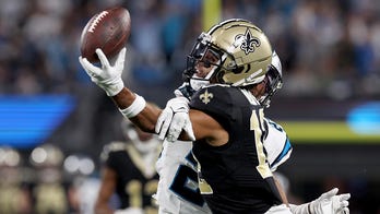 Chris Olave's incredible catch helps Saints to early divisional victory over Panthers