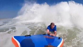 Video shows moment US Marine saves Jersey Shore swimmer from deadly rip current