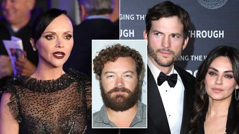 Ashton Kutcher and Mila Kunis seemingly shaded by actress Christina Ricci for Danny Masterson support
