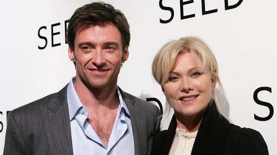Hugh Jackman and his wife in Australia in 2006