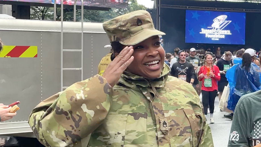 military soldier salutes