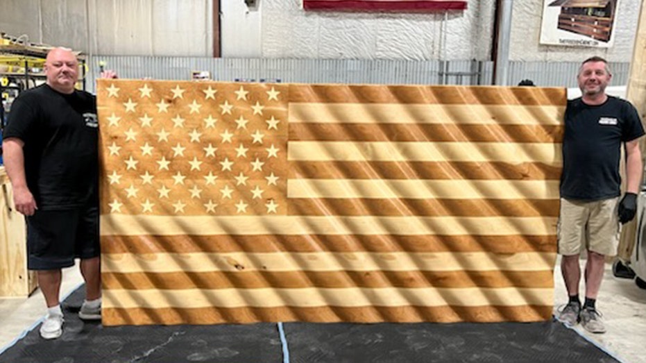 ORANGE FOX Custom American Flag Patriotic Baseball