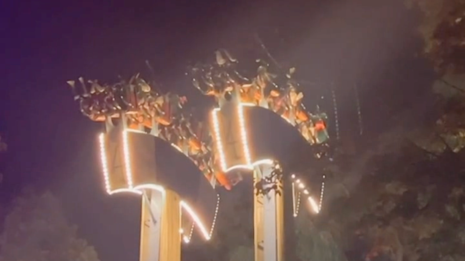 Amusement park guests left 75 feet upside down for nearly 30 minutes on ‘Lumberjack’ ride