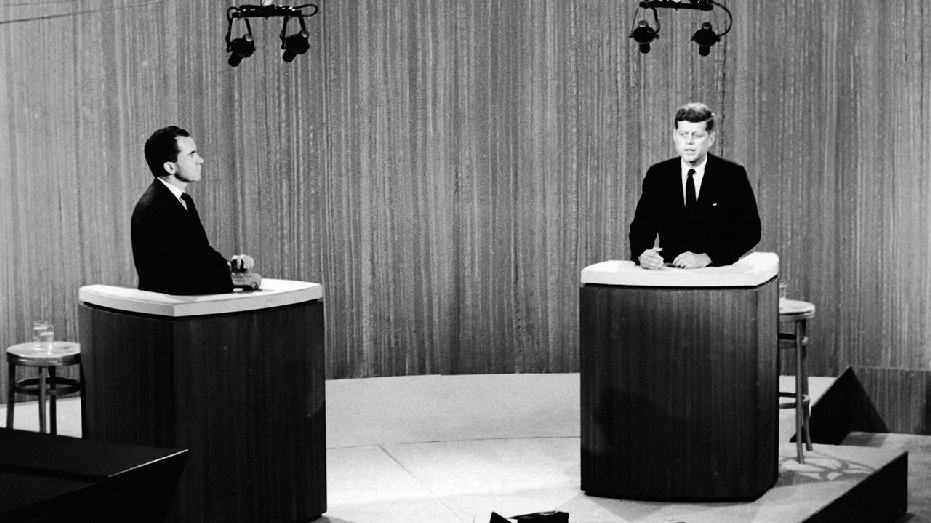 John F. Kennedy and Richard Nixon presidential debate 