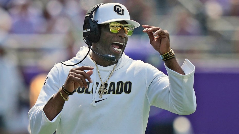 Deion Sanders, coach of the Colorado Buffaloes.
