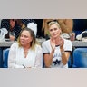 Charlize Theron at US Open Tennis match in New York