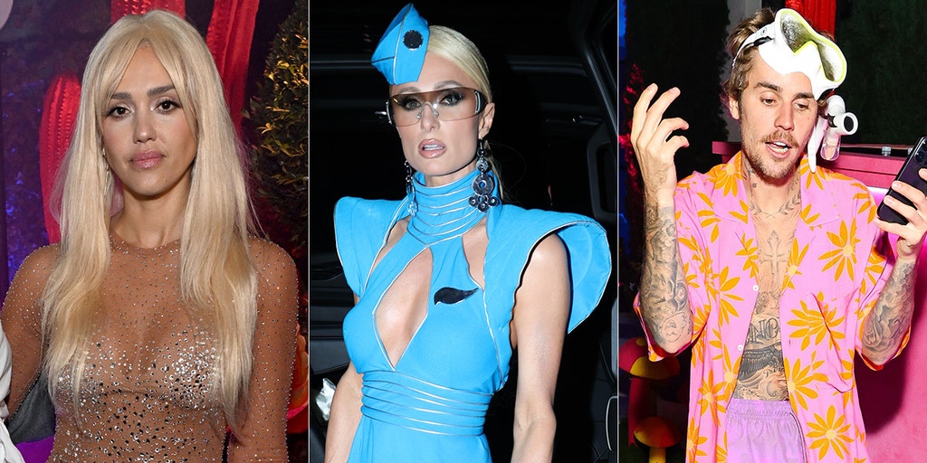 Casamigos Halloween party: Paris Hilton channels Britney Spears and more  celebrity costumes.