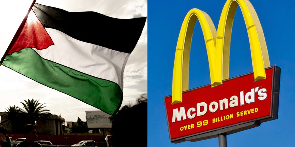 Protester dumps box of mice painted in Palestinian flag colors into McDonald's restaurant - Vimarsana News