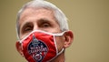 Anthony Fauci, director of the National Institute of Allergy and Infectious Diseases, wears a Washington Nationals protective mask during a House Select Subcommittee on the Coronavirus Crisis hearing on July 31, 2020 in Washington, DC. Trump administration officials are set to defend the federal government's response to the coronavirus crisis at the hearing hosted by a House panel calling for a national plan to contain the virus.