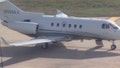 Two private plane clipped wings at William P. Hobby Airport in Houston, Texas.