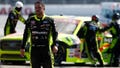 Sep 30, 2023; Talladega, Alabama, USA; NASCAR Gander RV and Outdoors Truck Series driver Matt Crafton (88) walks on pit road after wrecking during the Love&Otilde;s RV Stop 250 at Talladega Superspeedway.
