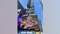 Josie on the jumbotron in Times Square as part of National Down Syndrome Society&rsquo;s Buddy Walk