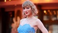 Taylor Swift's "Era's Tour" premiered Wednesday at the AMC Theatres at The Grove in Los Angeles.
