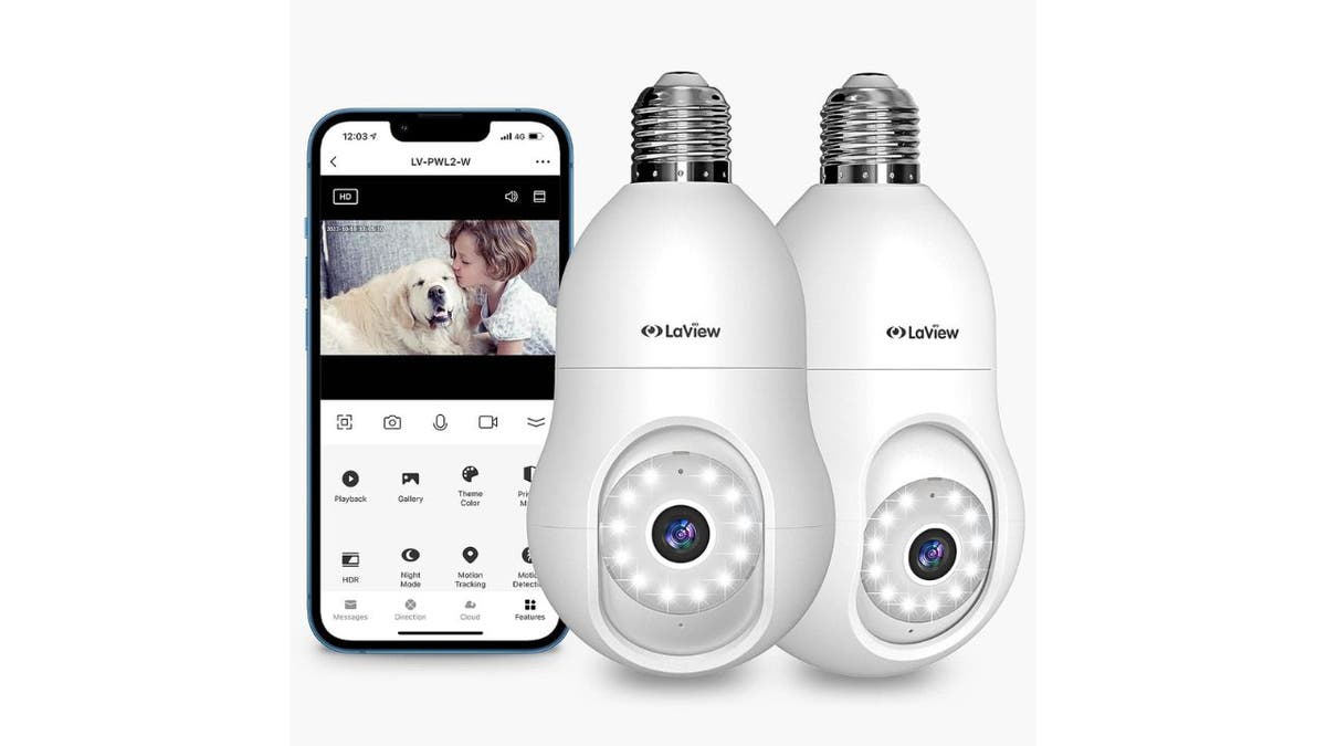 Light socket powered hot sale wifi security camera