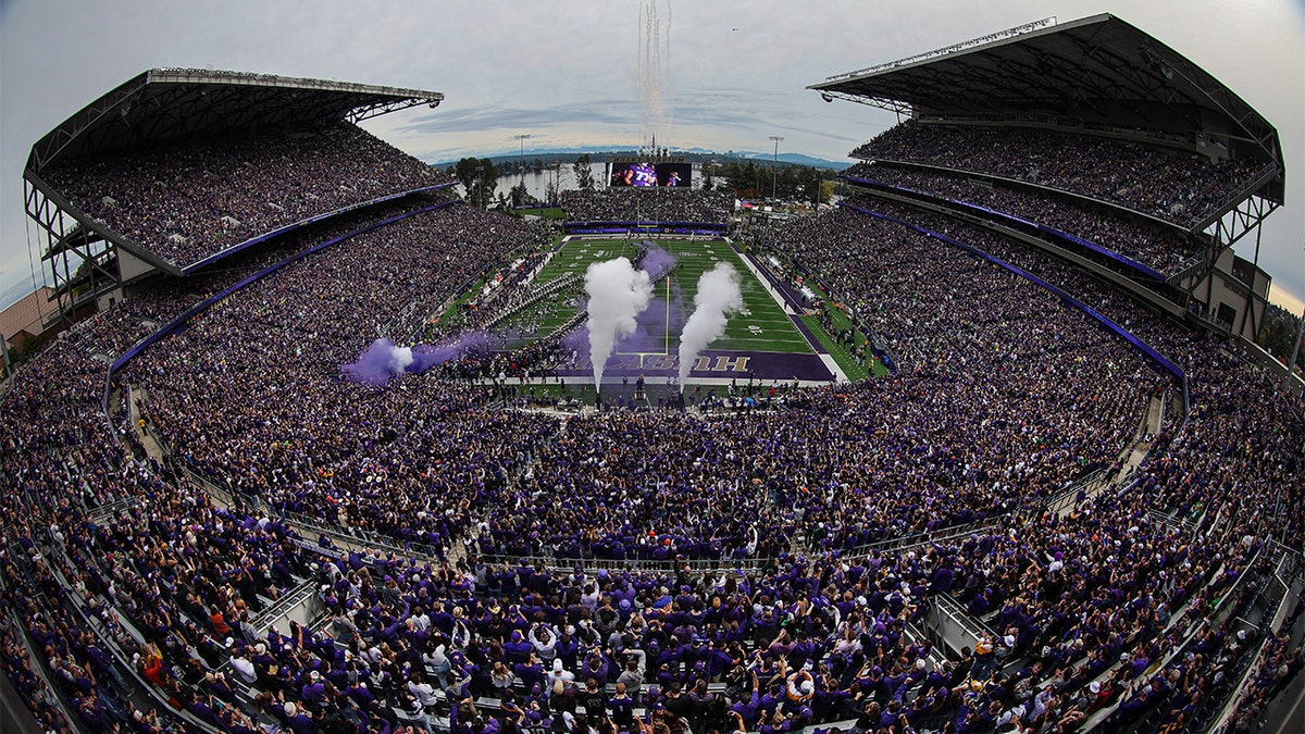 A view of Washington Huskies stadium