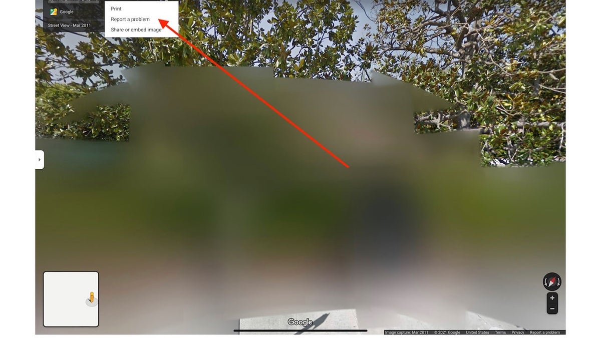 Screenshot of Google maps.